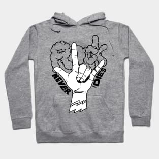 Rock Never Die Hand Signals Hoodie